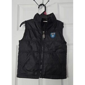 KZ Toddler Boys Light Weight Vest Size 2T. Black Zipup